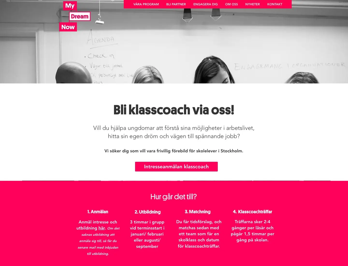 My Dream Nows Klasscoach-sida